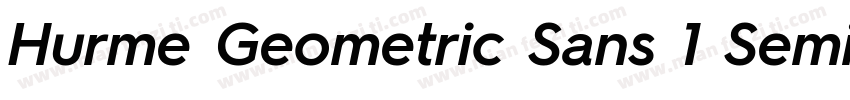 Hurme Geometric Sans 1 SemiBold字体转换